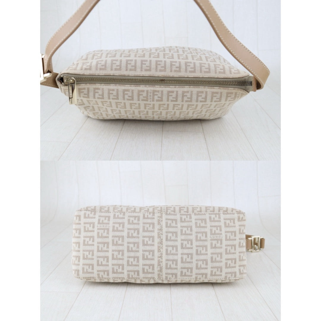 Good ( Rank AB) ｜ FENDI Zucca Mamma Baguette Shoulder Bag Beige｜H25090810