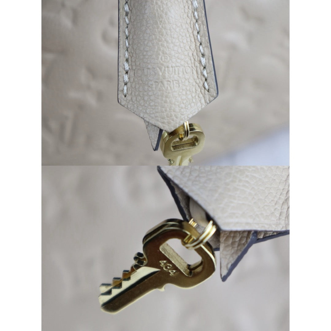 Very Good ( Rank A) ｜LV Monogram Montaigne BB Hand Bag Shoulder Bag Beige Pink｜W25062901