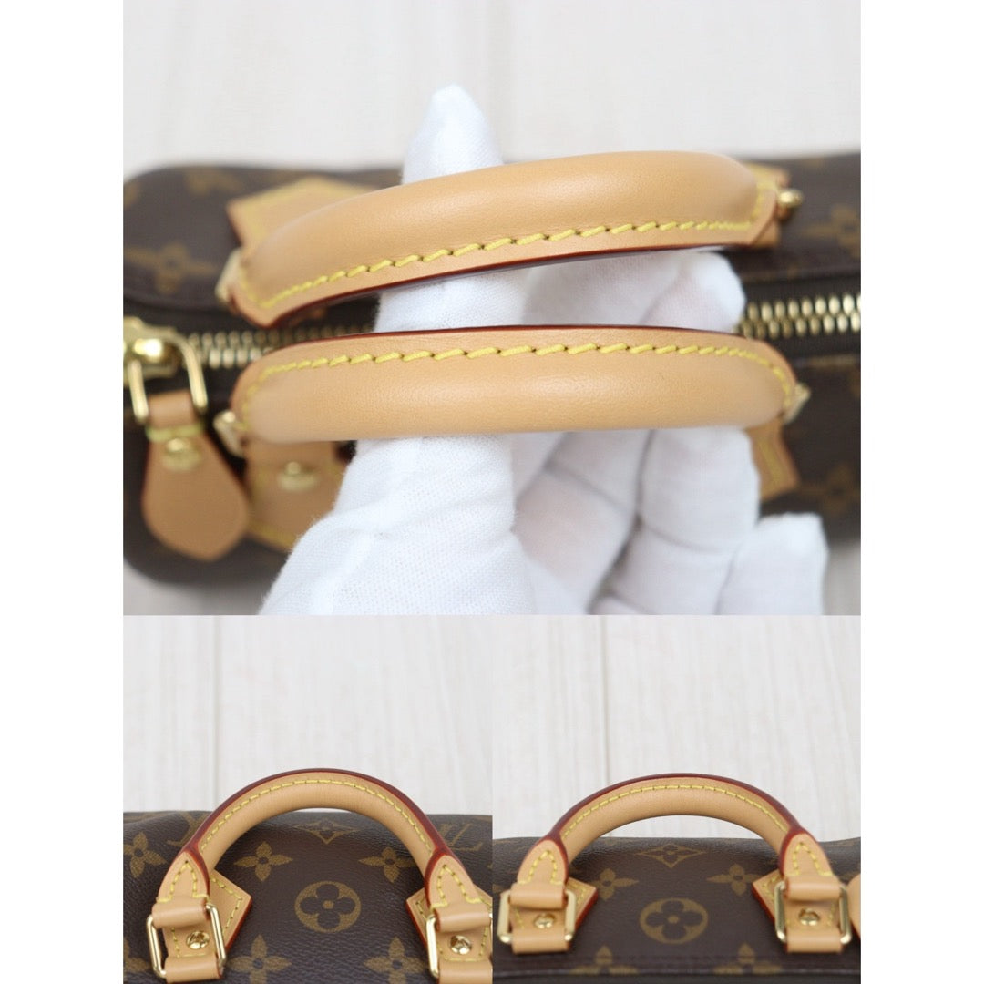 Very Good ( Rank A)｜LV Monogram Nano Speedy Handbag Shoulder Bag Current Model｜W25122604