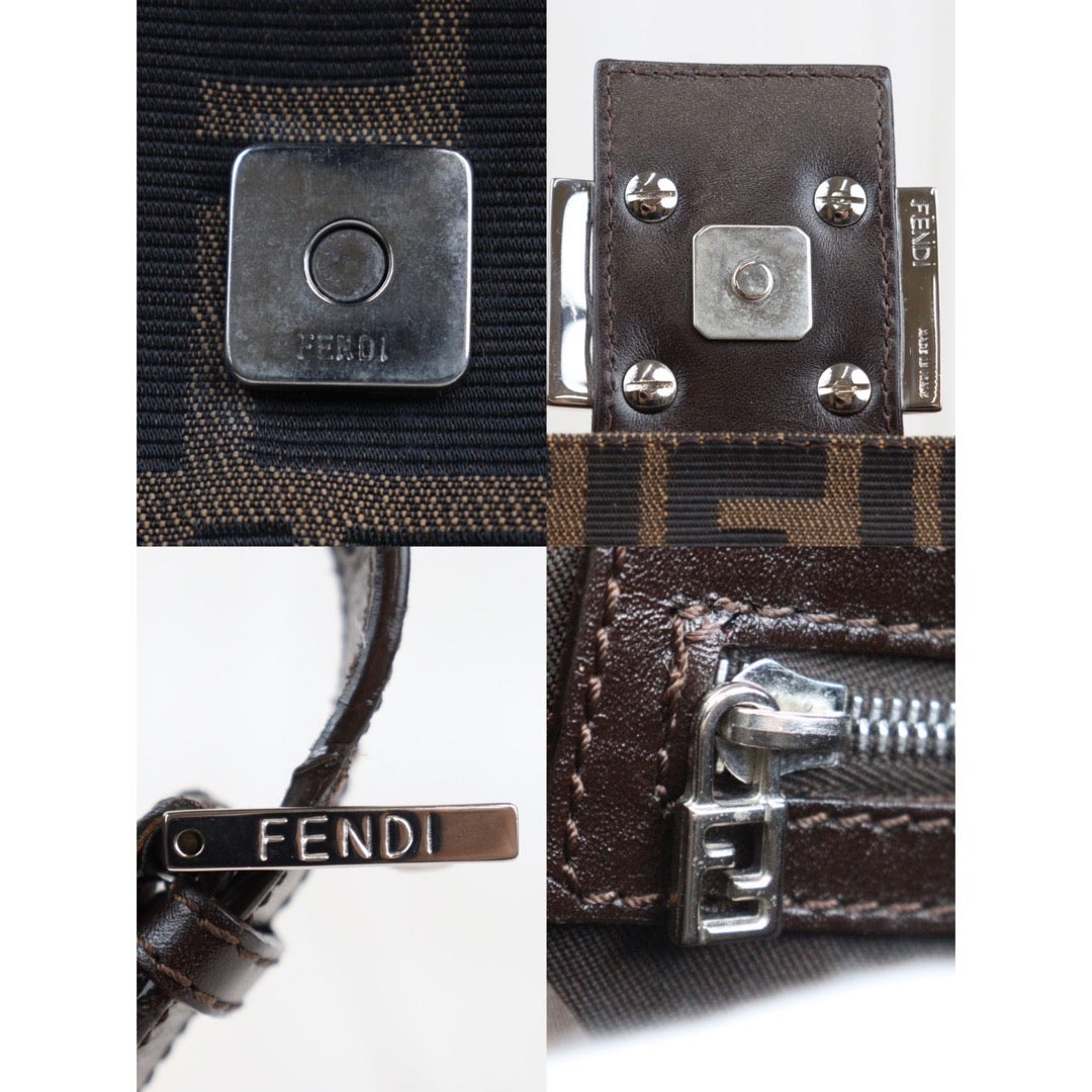 Rank A｜ FENDI Zucca Mamma Baguette Shoulder Bag ｜23111511