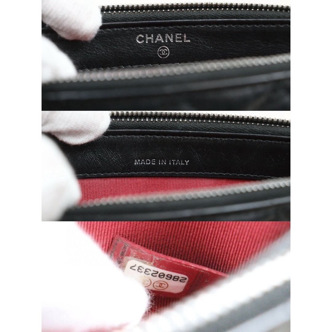 Very Good ( Rank A)｜CHANEL Mini Gabrielle Aged Calfskin Shoulder Bag Black Made in 2019-2020Year｜S25033009