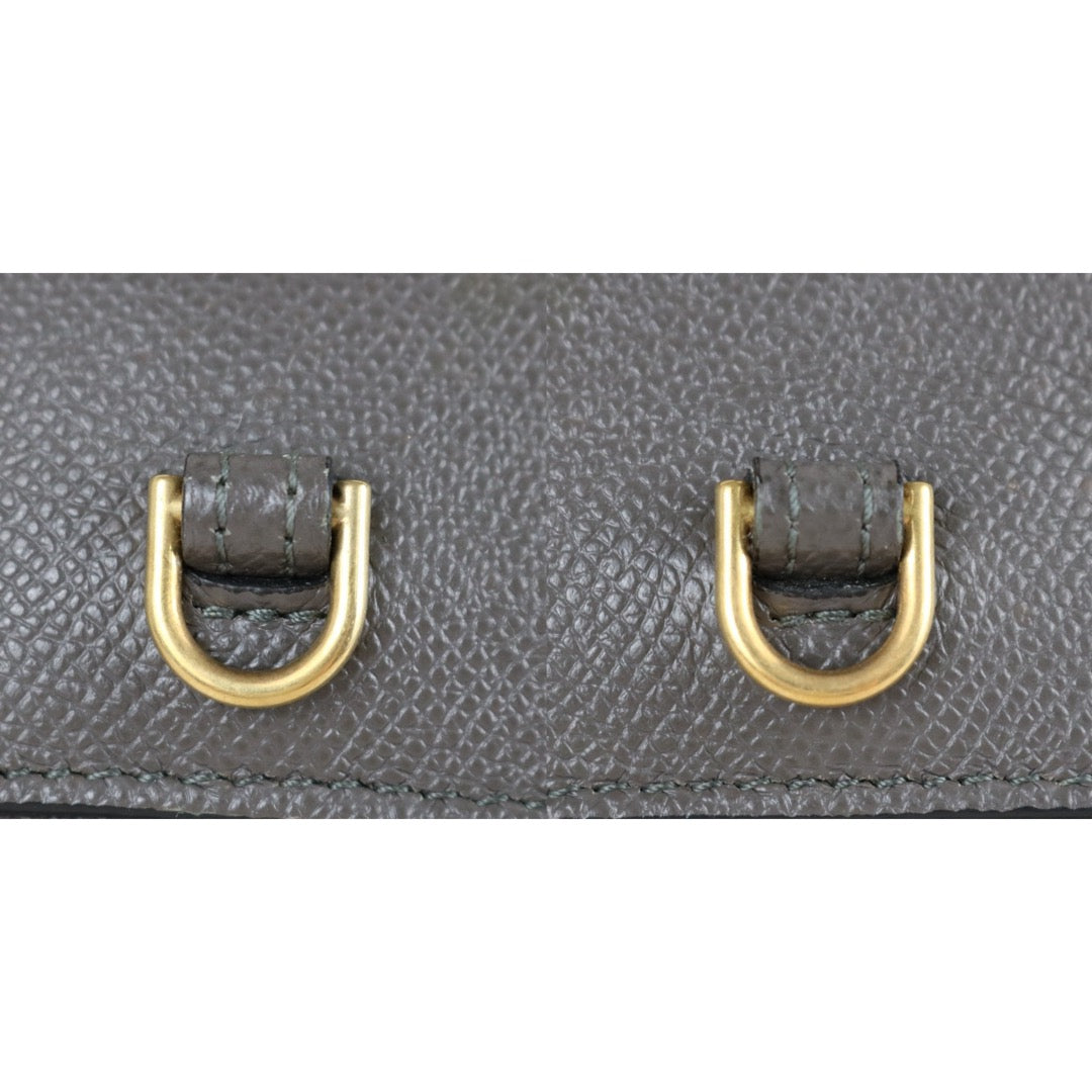 Include Entrupy Certificate of Authenticity｜Very Good ( Rank A)｜CELINE Calf Leather Belt Pico Handbag Shoulder Bag Etoupe Gray｜X26051807