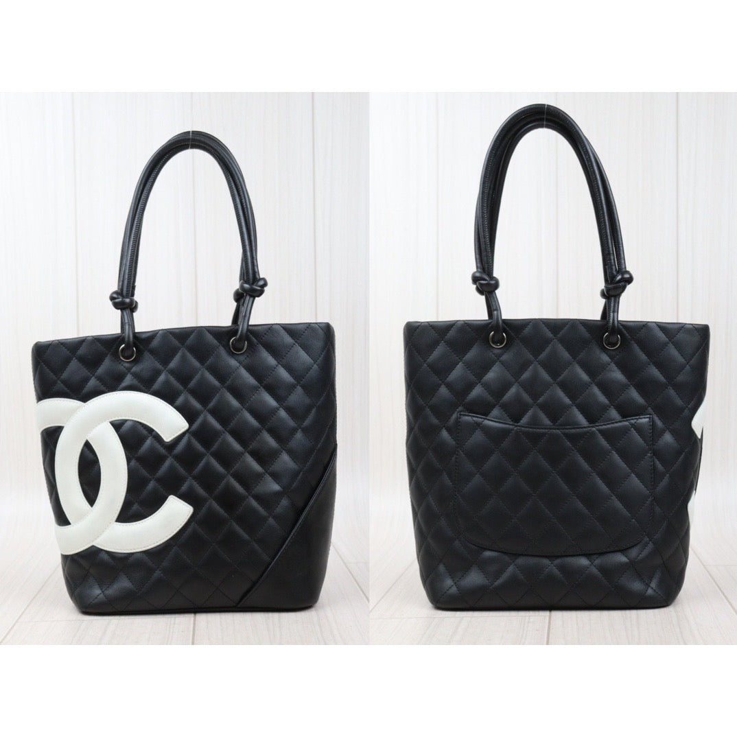 Rank AB ｜ CHANEL Cambon Line ToteBag  Made In 2004-2005 Year｜24040803