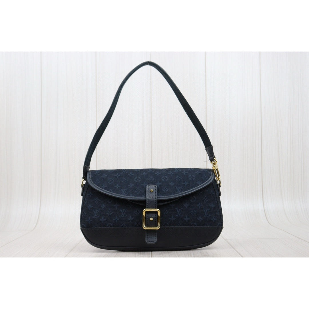 Good ( Rank AB) ｜LV Monogram Denim Shoulder Bag Dark Blue｜25052102