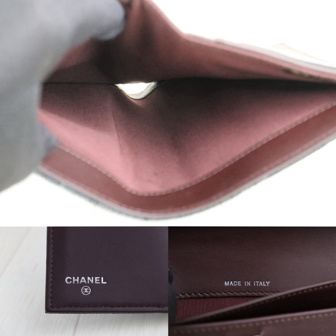 Excellent（Rank SA）｜Full Set Chanel Caviar Skin Black  Wallet Made In 2014Year ｜S25101202