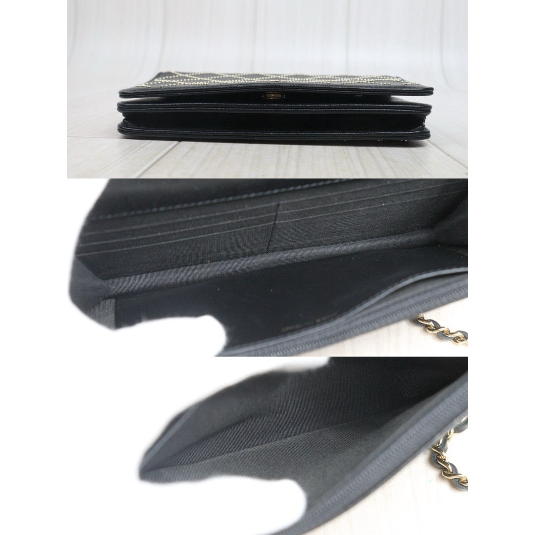 Include Entrupy Certificate of Authenticity｜Very Good ( Rank A)｜CHANEL Caviar Skin WOC 19 Chain Bag Black Made In 2019Year｜S26080606
