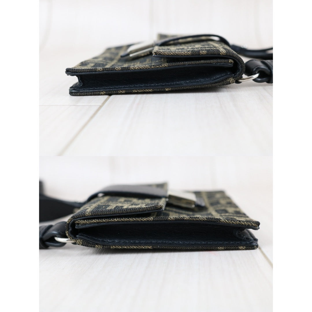 Include Entrupy Certificate of Authenticity｜Very Good ( Rank A)｜ FENDI Mamma Marsupio Baguette Bum Bag Shoulder Bag｜Z26091604