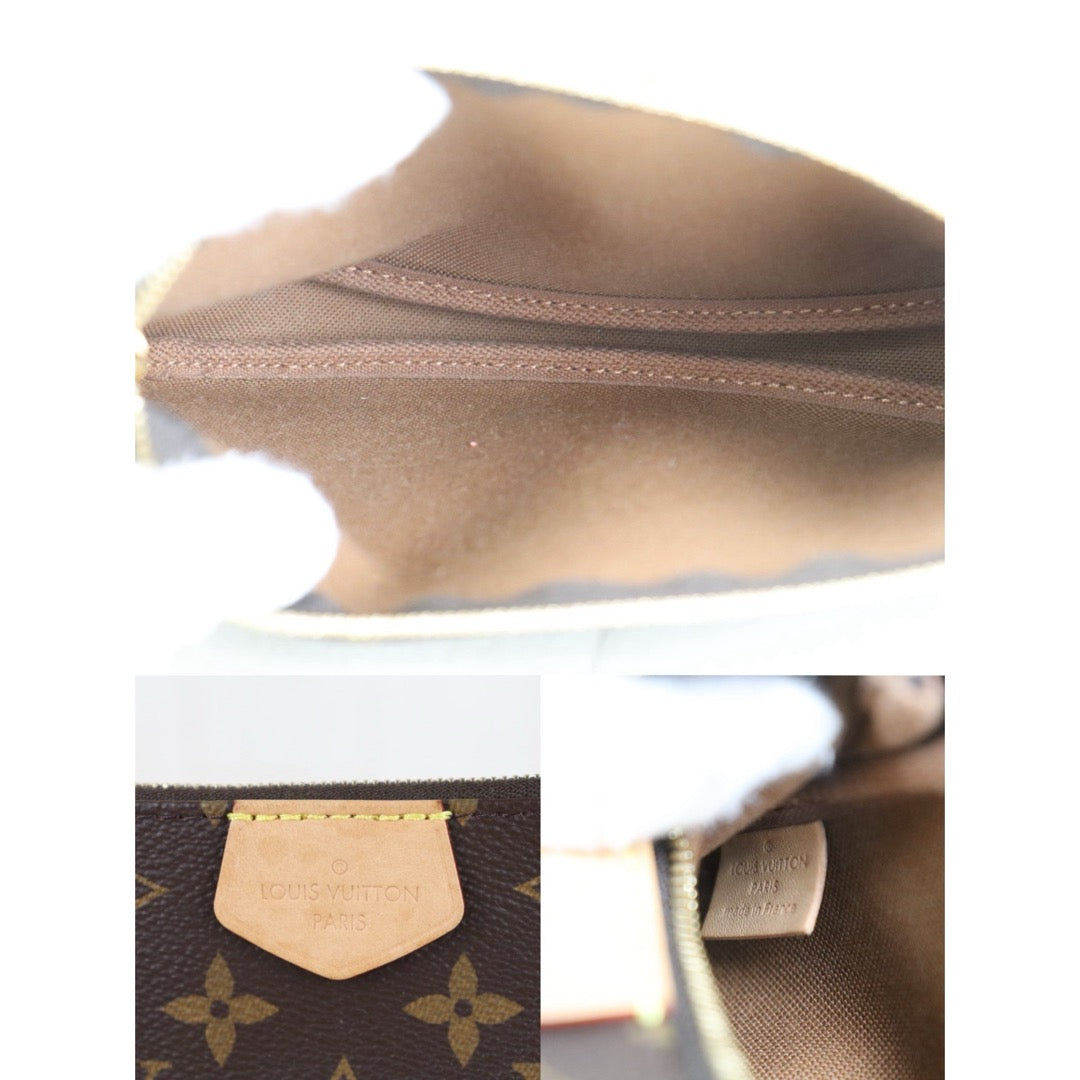 Include Entrupy Certificate of Authenticity｜Very Good ( Rank A)｜ Louis Vuitton Monogram Multi Pochette Accessoire Khaki｜Z26092910