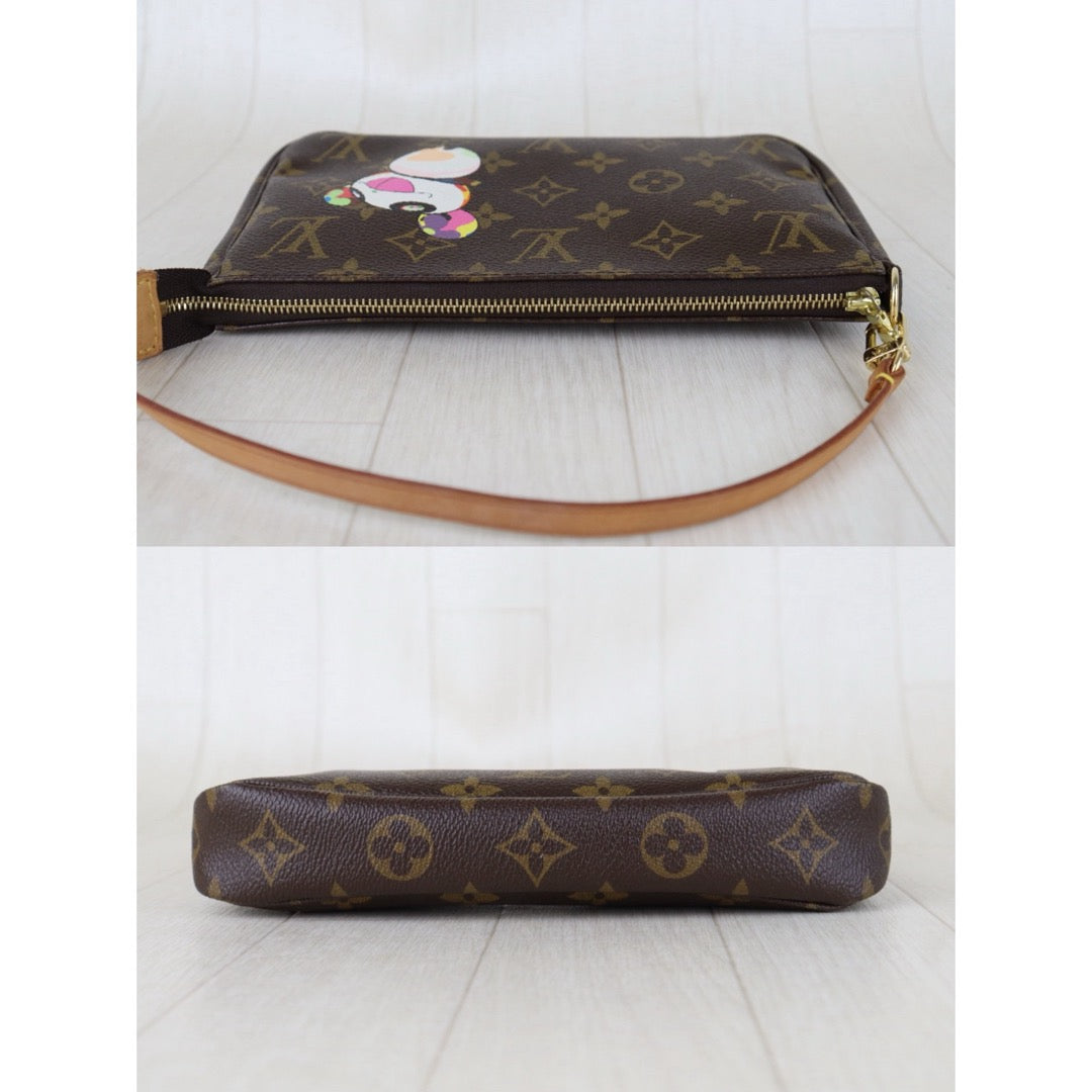 Include Entrupy Certificate of Authenticity｜Good ( Rank AB) ｜ Louis Vuitton Takashi Murakam Monogram Panda Pochette Accessoire｜S26083021