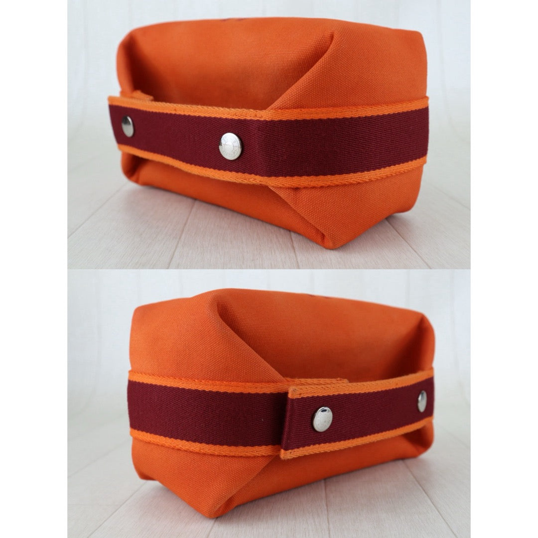 Include Entrupy Certificate of Authenticity｜Very Good ( Rank A)｜ HERMES Bride-a-Brac PM Handbag Orange Feu｜S26090726