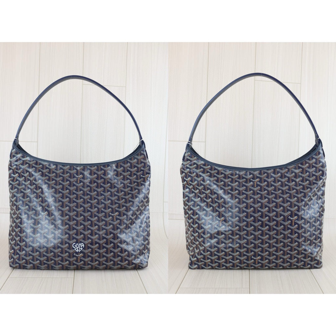 Excellent（Rank SA）｜ Goyard Boheme Hobo Shoulder Bag Navy Blue｜B25011001