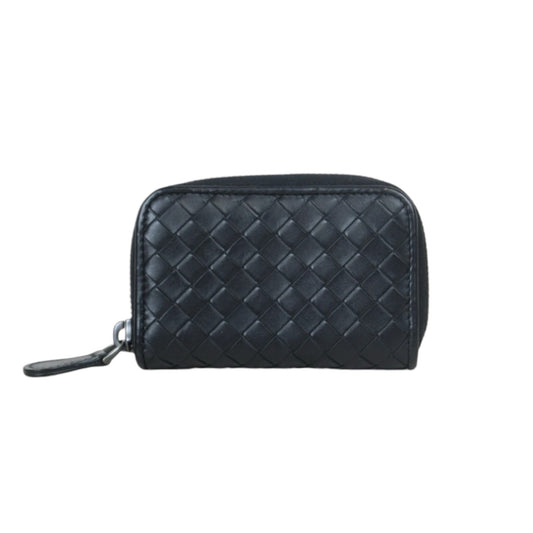 Very Good ( Rank A)｜ Bottega Veneta Leather Black Wallet Card Holder Coin Purse｜24092009