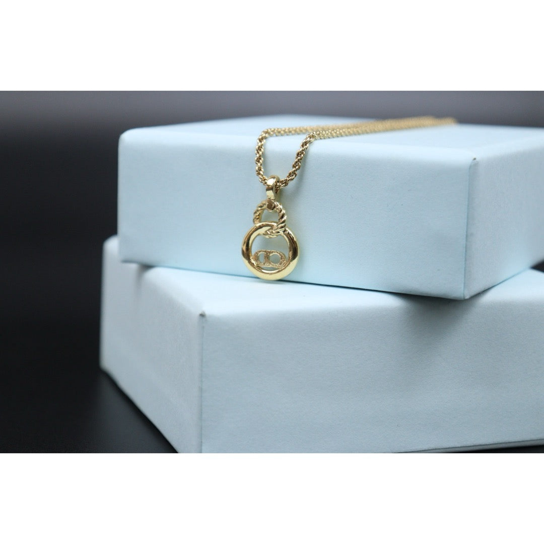 Very Good ( Rank A) ｜ Dior CD Necklace Gold Plated ｜V25070308