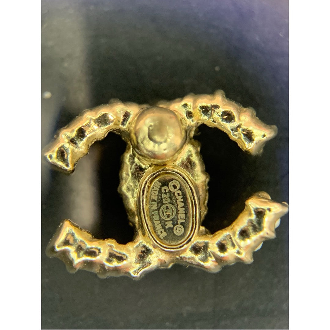 Very Good ( Rank A) ｜ CHANEL C20K Coco Mark  Pearl Golden  Earrings Made In 2020Year｜26020609