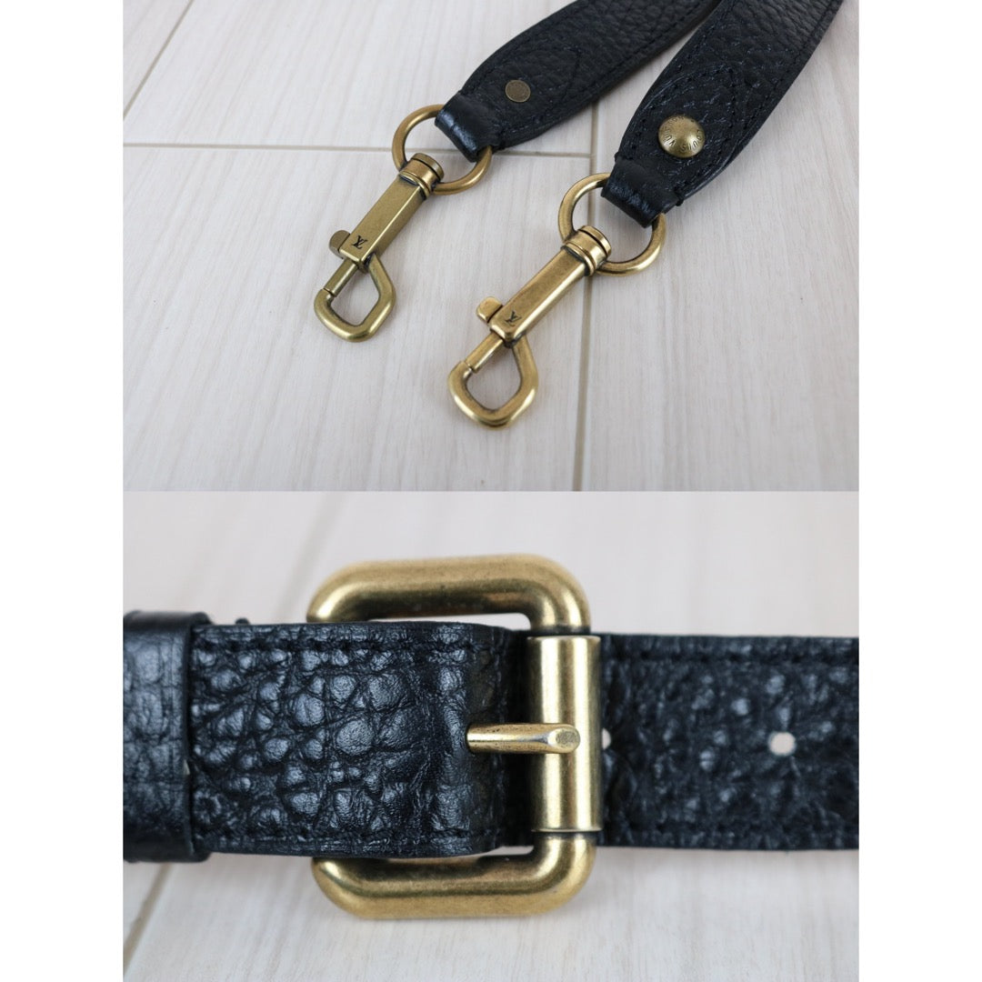 Include Entrupy Certificate of Authenticity｜Good ( Rank AB)｜ LV Denim Monogram Black 2 Way Tote Bag Shoulder Bag｜S26030603