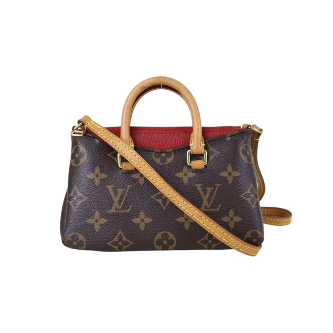 Good ( Rank AB)｜LV Monogram Pallas Nano Handbag With Shoulder Bag｜S25091007