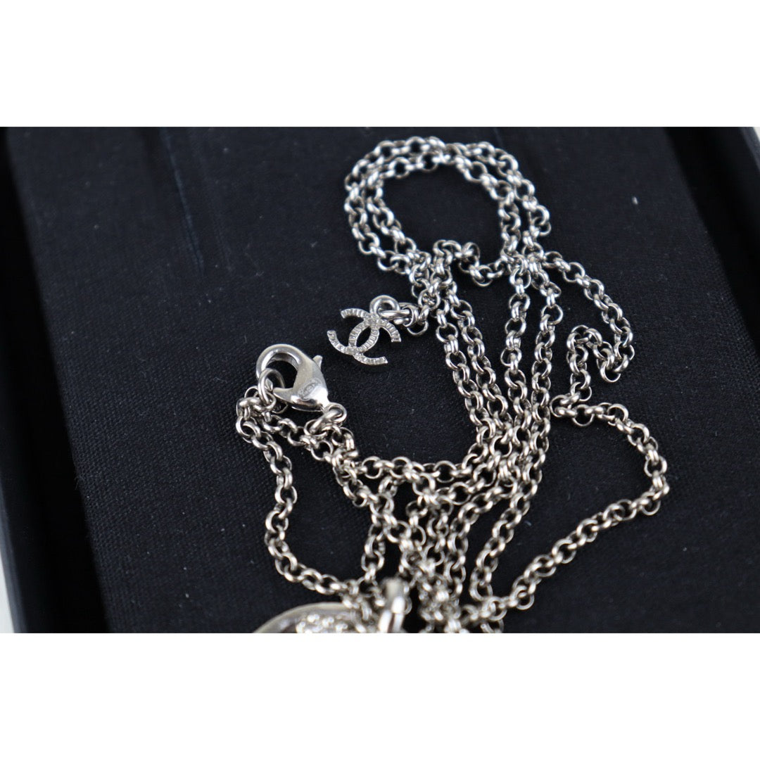 Very Good ( Rank A)｜ CHANEL Coco Mark Rhinestone Chocker Necklace｜H25011308