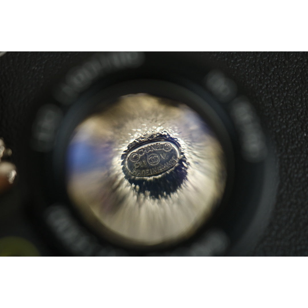 Very Good ( Rank A) ｜CHANEL COCO Mark Colorblock Rhinestone Earrings ｜F25012307