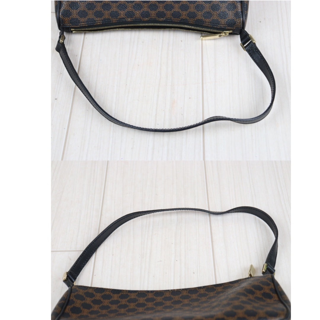 Good ( Rank AB) ｜ CELINE Macadam ShoulderBag Black｜V23110221