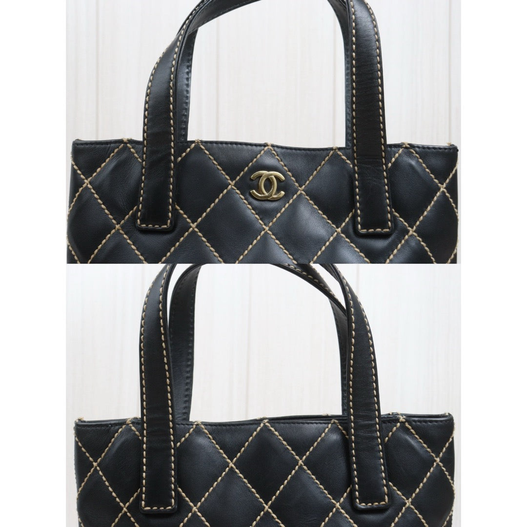 Include Entrupy Certificate of Authenticity｜Very Good ( Rank A)｜CHANEL Calf Leather Hand Bag Made In 2002-2003 Year｜26100606