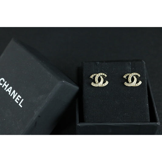 Very Good ( Rank A) ｜ CHANEL A19S Coco Mark Pearl Black Enamel Earrings Made In 2019Year ｜S26013105