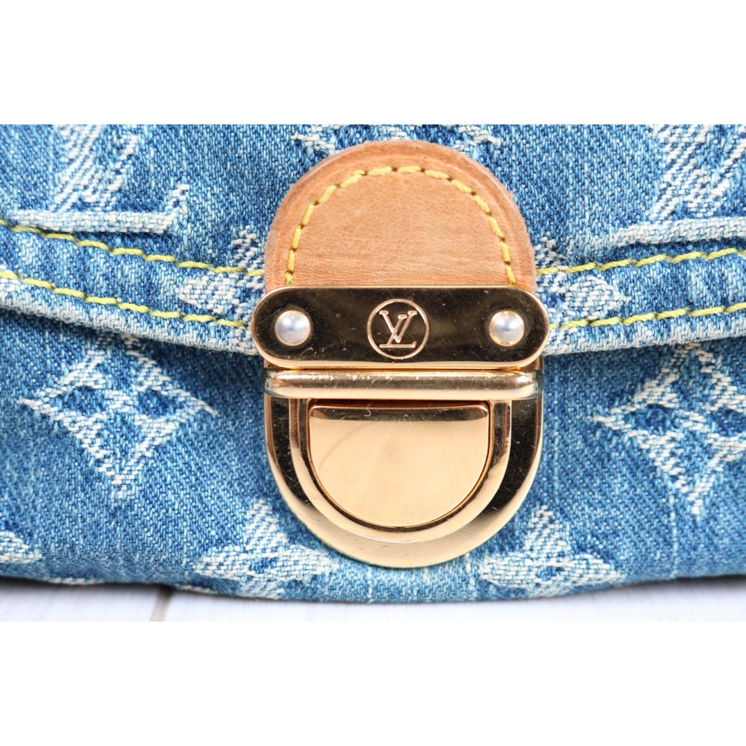 Rank AB | LV Monogram Denim Shoulder Bag |S24070903 Rank AB | LV Monogram Denim Shoulder Bag |S24070903