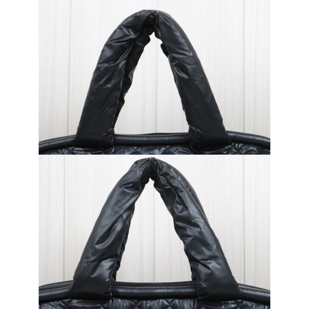 Good ( Rank AB)｜ CHANEL COCOON Down Tote Hand Bag  Black Made in 2010-2011Year ｜25102106