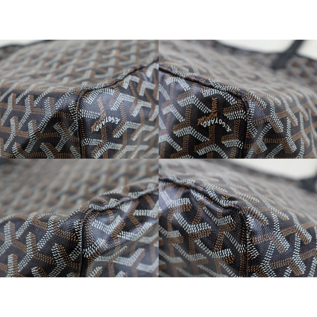 Very Good ( Rank A)｜ Goyard Saint-Louis GM Tote Bag Black｜S25100504