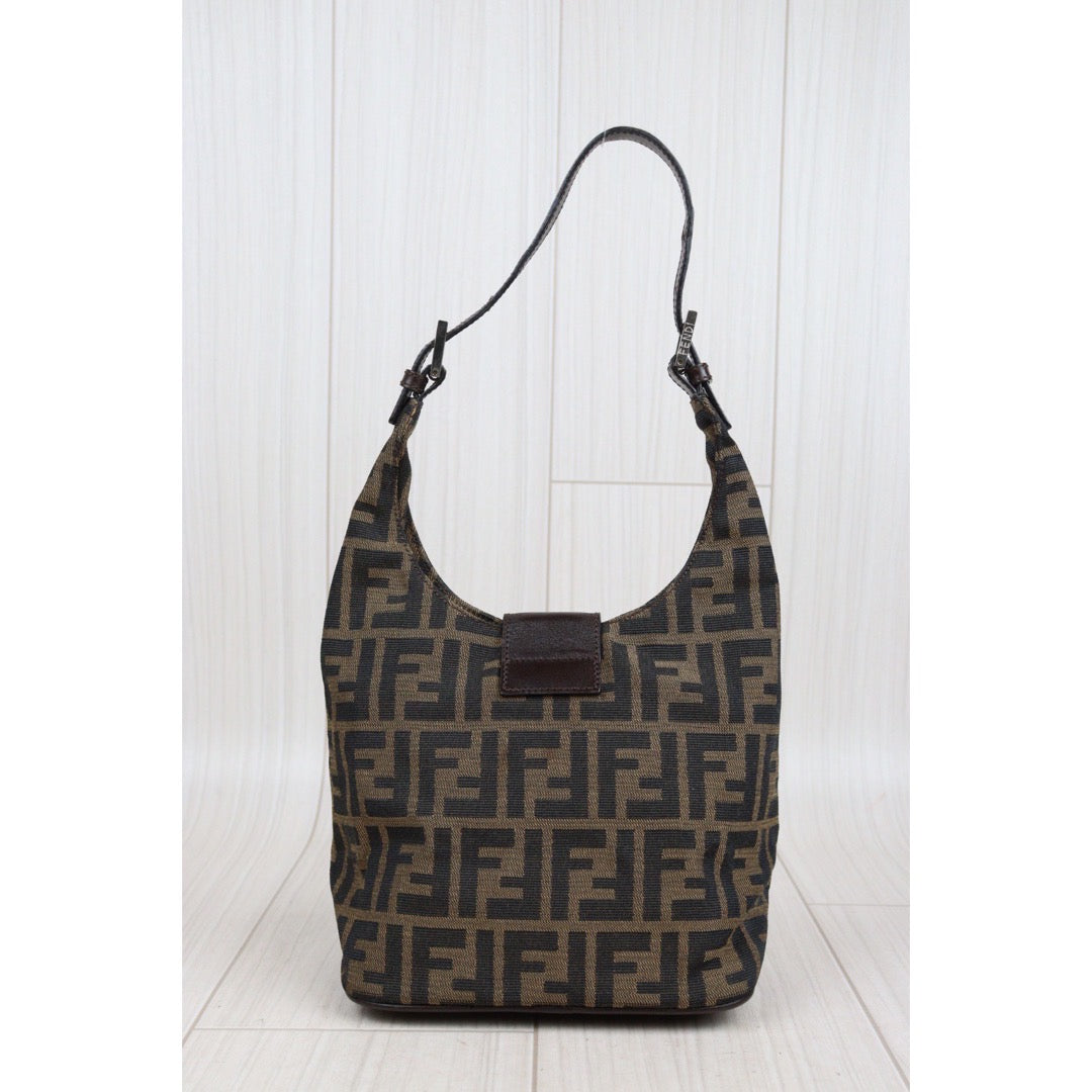 Rank A｜ FENDI Zucca Mamma Shoulder Bag ｜23113001