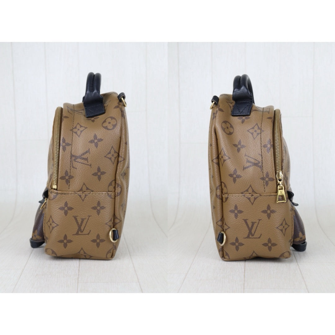 Include Entrupy Certificate of Authenticity｜Very Good ( Rank A) ｜  Louis Vuitton Monogram Coated Canvas Mini Palm Springs Backpack IC Chips Model｜S26040106