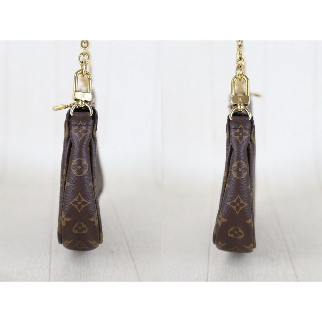 Include Entrupy Certificate of Authenticity｜Very Good ( Rank A)｜ Louis Vuitton Monogram Multi Pochette Accessoire Khaki｜Z26092911