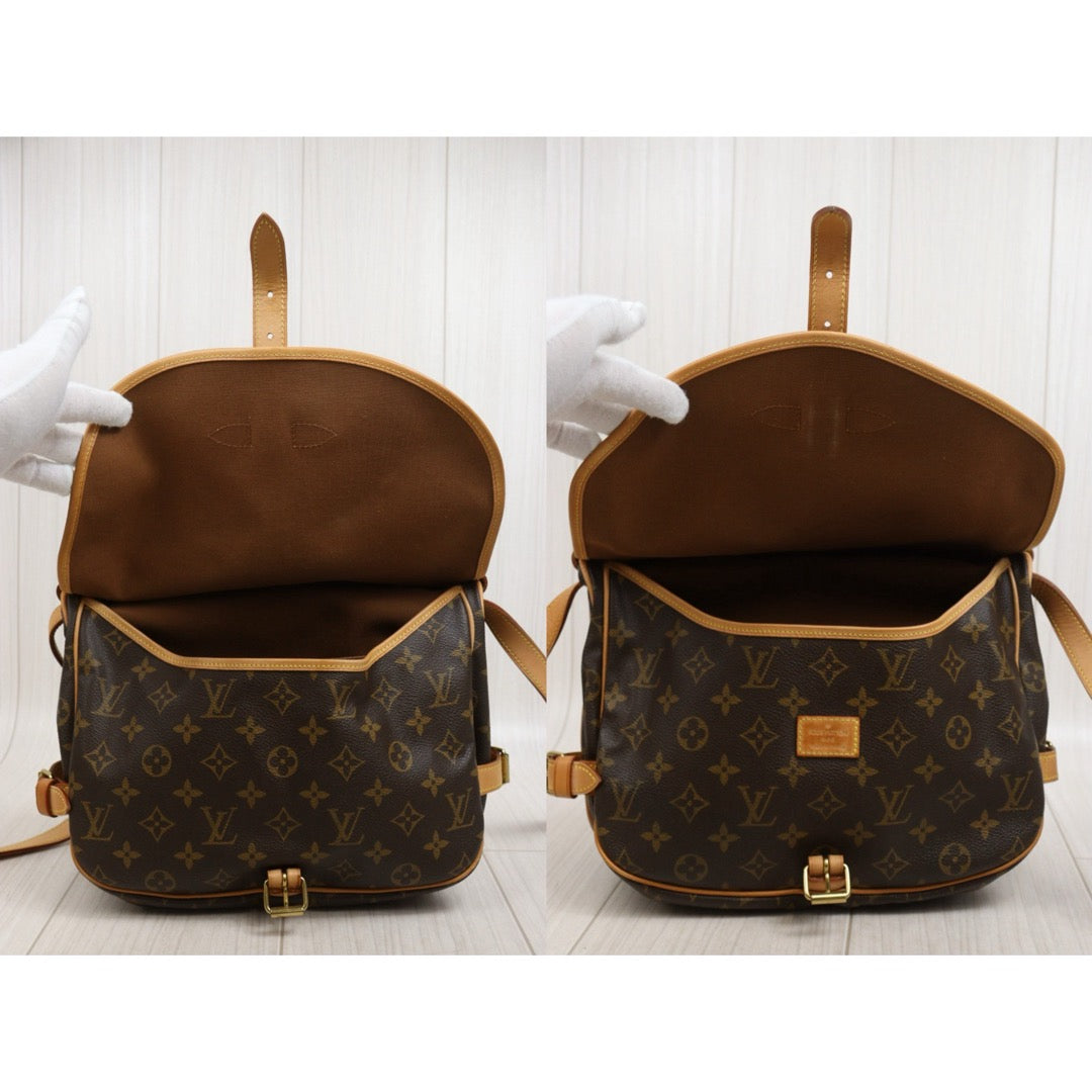 Include Entrupy Certificate of Authenticity｜Good ( Rank AB)｜ Louis Vuitton Monogram Saumur 30 Shoulder Bag｜26041305
