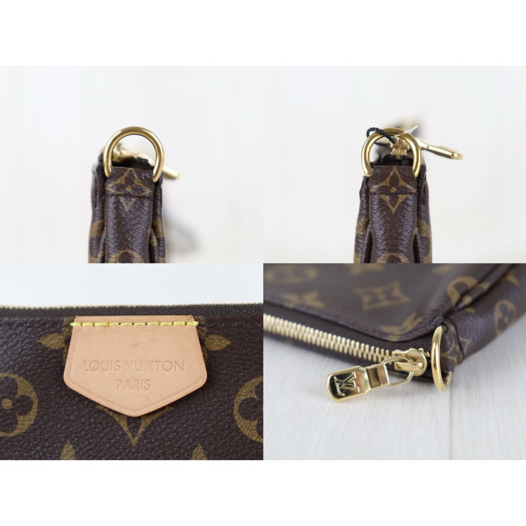 Include Entrupy Certificate of Authenticity｜Very Good ( Rank A)｜ Louis Vuitton Monogram Multi Pochette Accessoire Khaki｜Z26092910