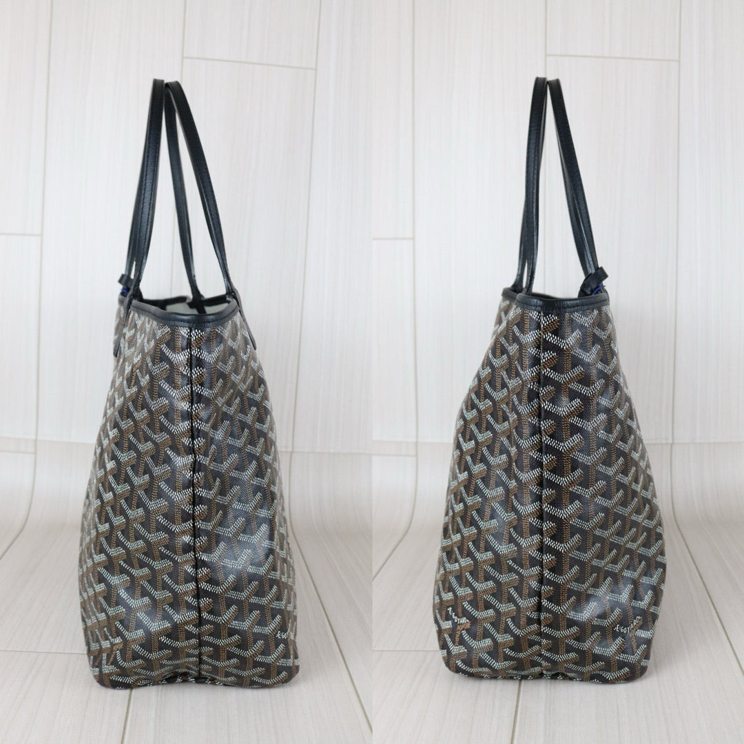 Very Good ( Rank A)｜ Goyard Saint-Louis MM Tote Bag Black｜S25112911