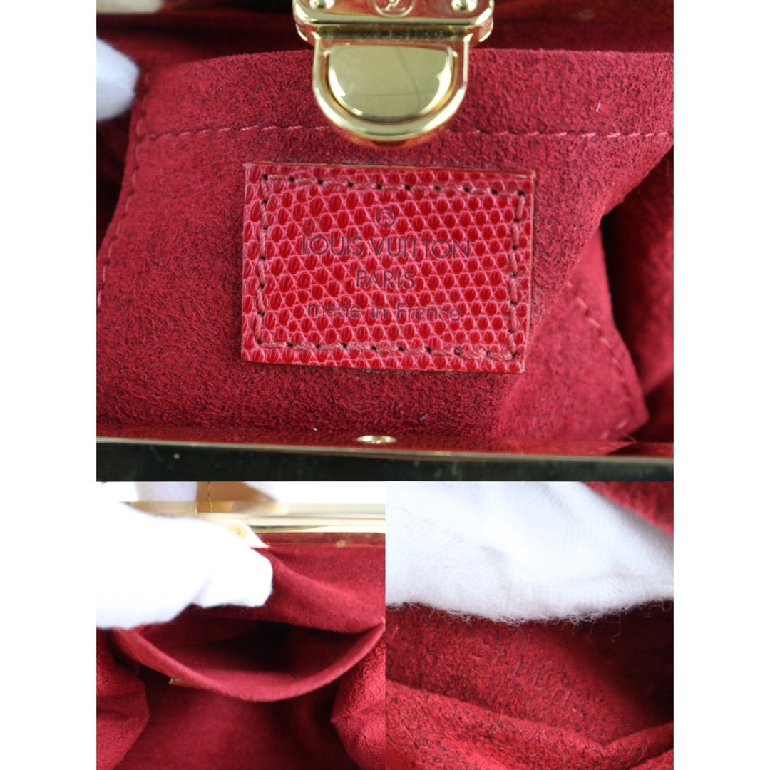 Include Entrupy Certificate of Authenticity｜Very Good ( Rank A) ｜ Louis Vuitton Takashi Murakam Cherry Monogram Sac Fermoir HandBag Limited Edition｜H26012801