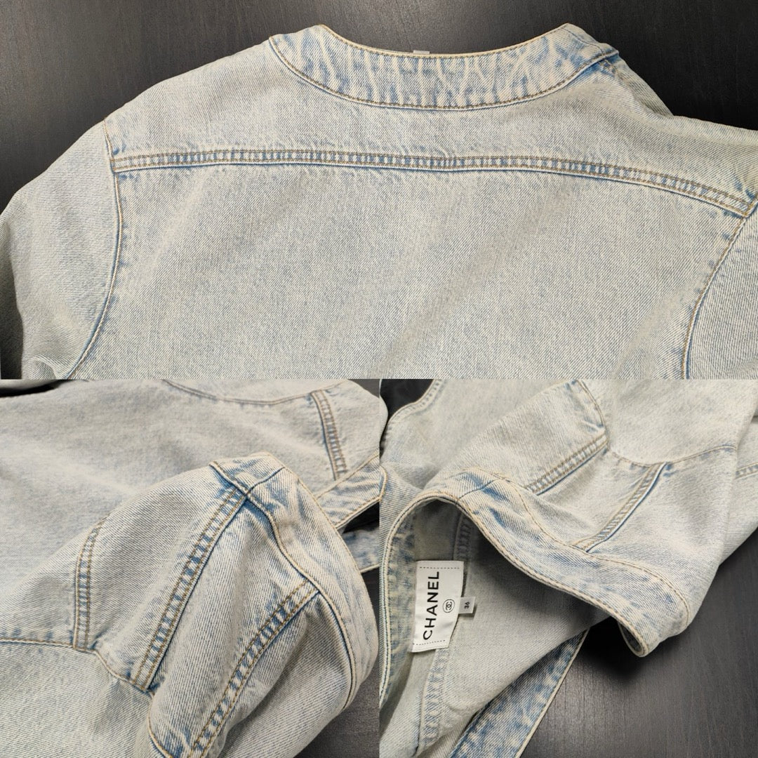 Very Good ( Rank A) ｜ CHANEL 21 Cruise New Denim Jacket 36 size  ｜W25102105