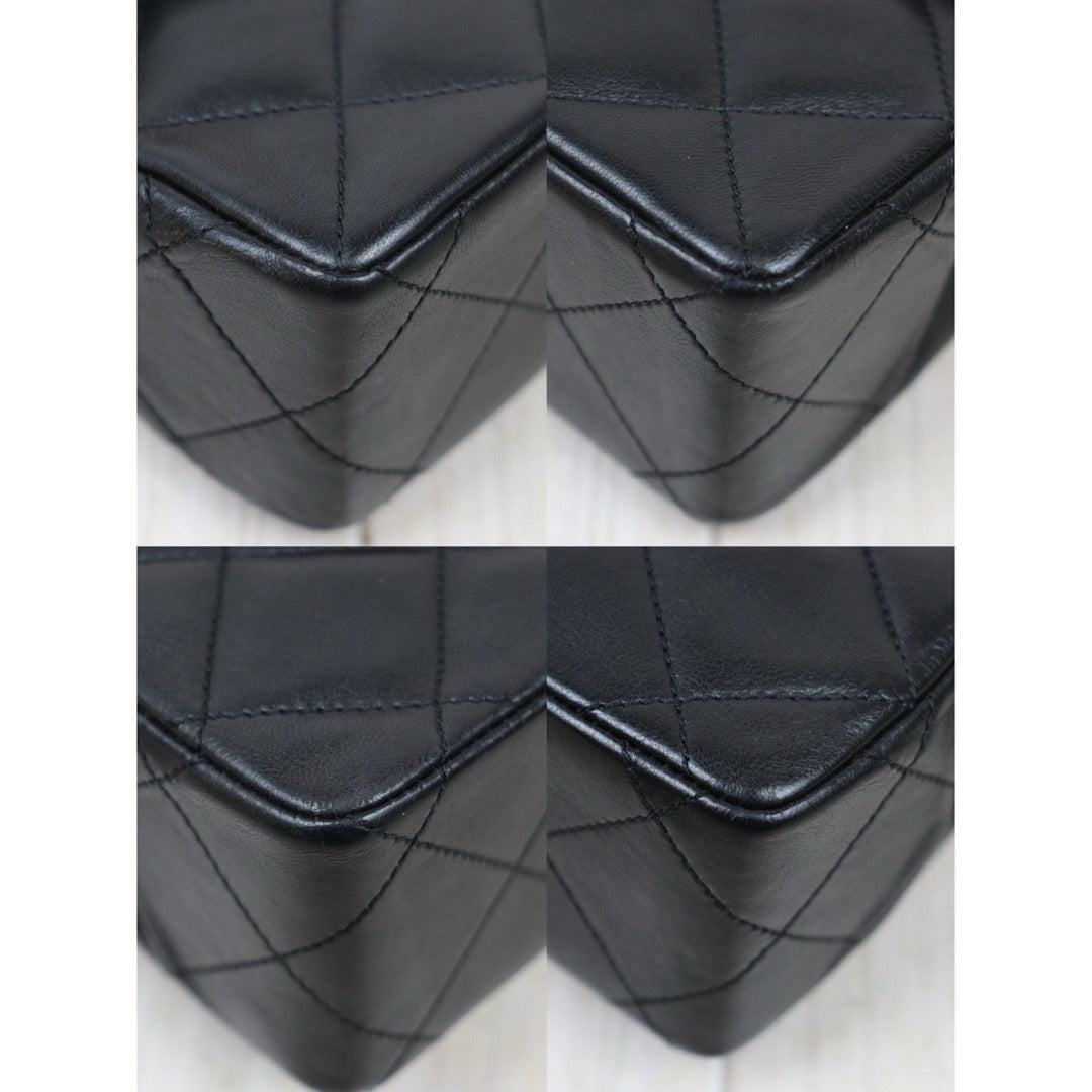 Good ( Rank AB) ｜ CHANEL Paris Limited Series Matrasse Classic Double Flap 28 Shoulder Bag Black Made In 1991-1994 Year｜P24120207