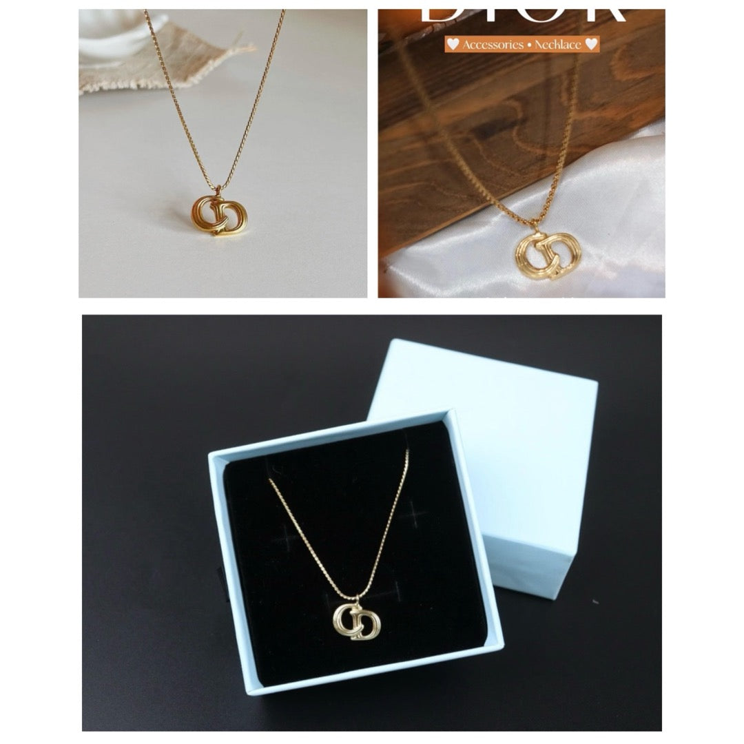 Very Good ( Rank A) ｜ Dior CD Necklace Gold Plated ｜24072507