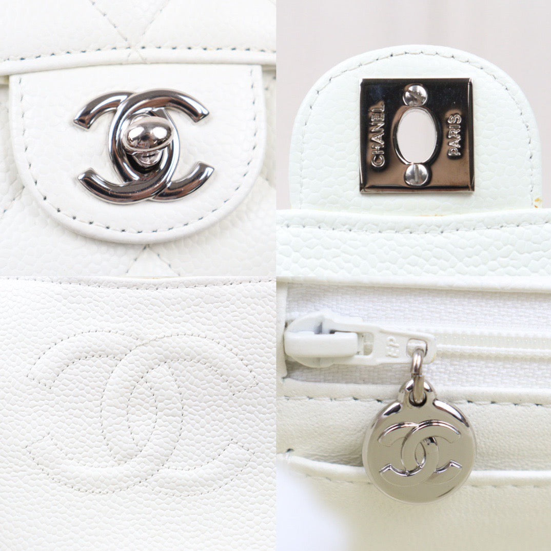 Very Good ( Rank A)｜ CHANEL  Caviar Skin Square 17 Shoulder Bag Made In 2005～2006Year ｜P24061141