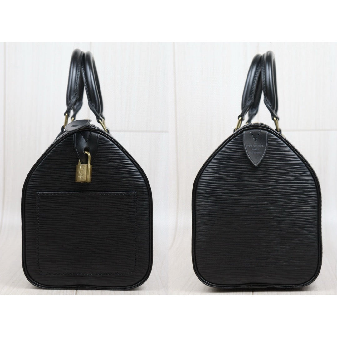 Very Good ( Rank A)｜ LV Epi Speedy 25 Hand Bag Black｜25050226