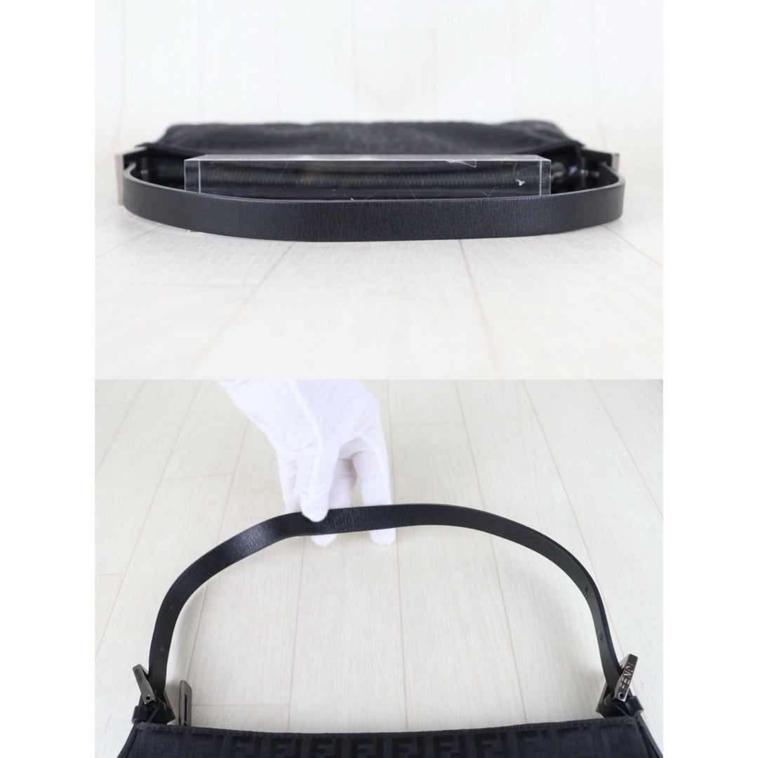 Include Entrupy Certificate of Authenticity｜Very Good ( Rank A)｜ FENDI Mamma  Shoulder Bag Black｜S26072526