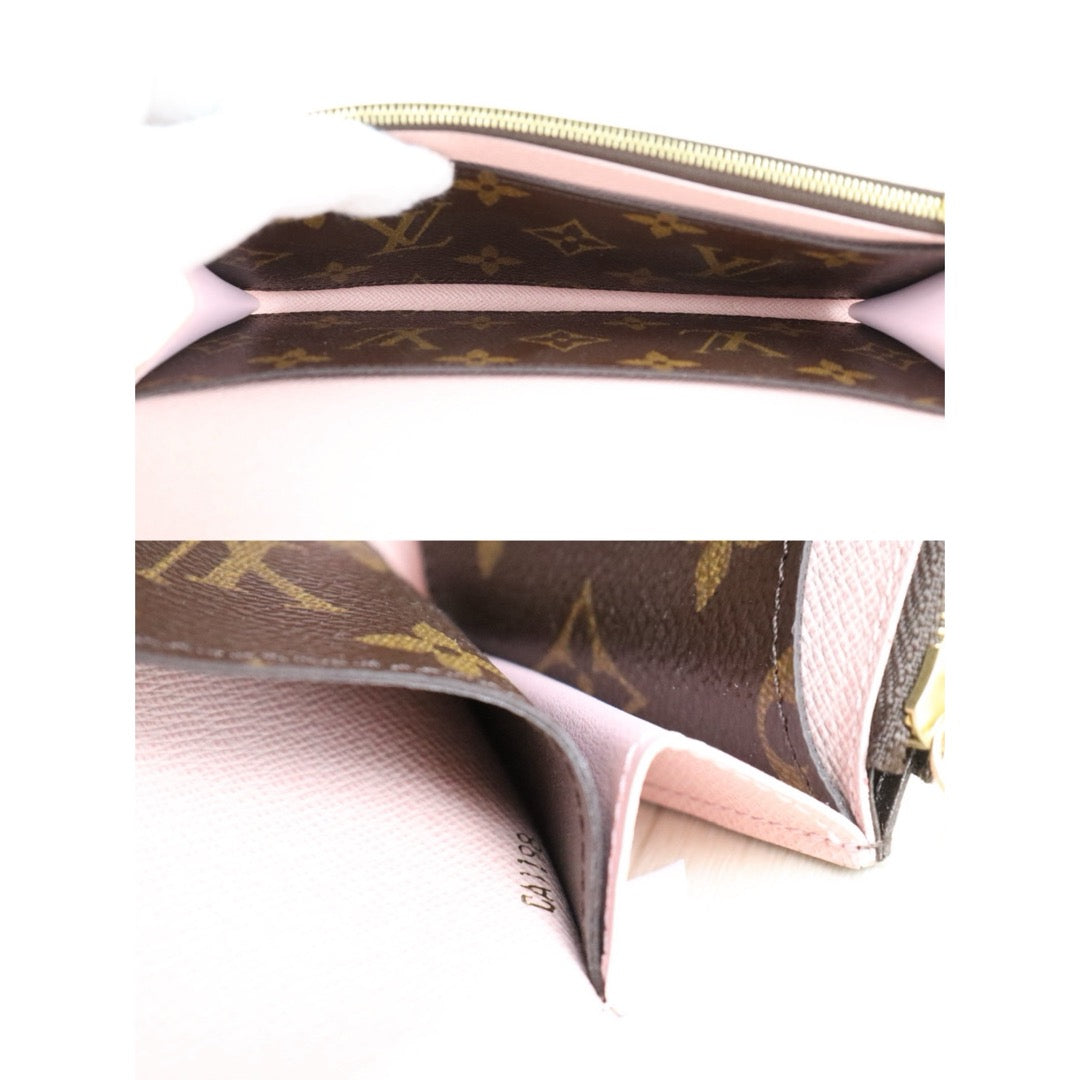 Include Entrupy Certificate of Authenticity｜Very Good ( Rank A)｜ Louis Vuitton Monogram Emilie Long Wallet ｜S26062205