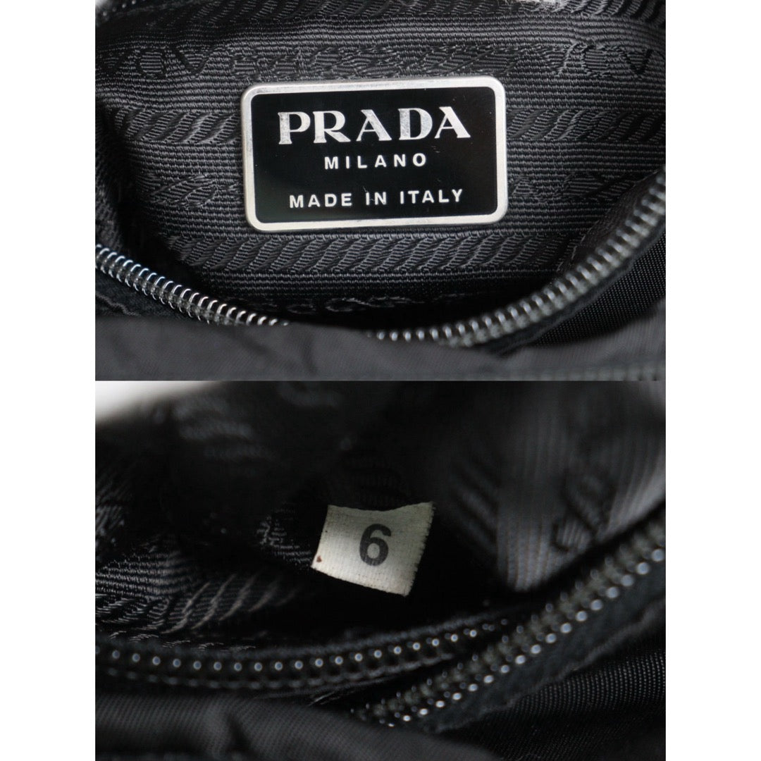 Include Entrupy Certificate of Authenticity｜Good ( Rank AB) ｜Prada  Nylon Black Shoulder Bag｜26101904