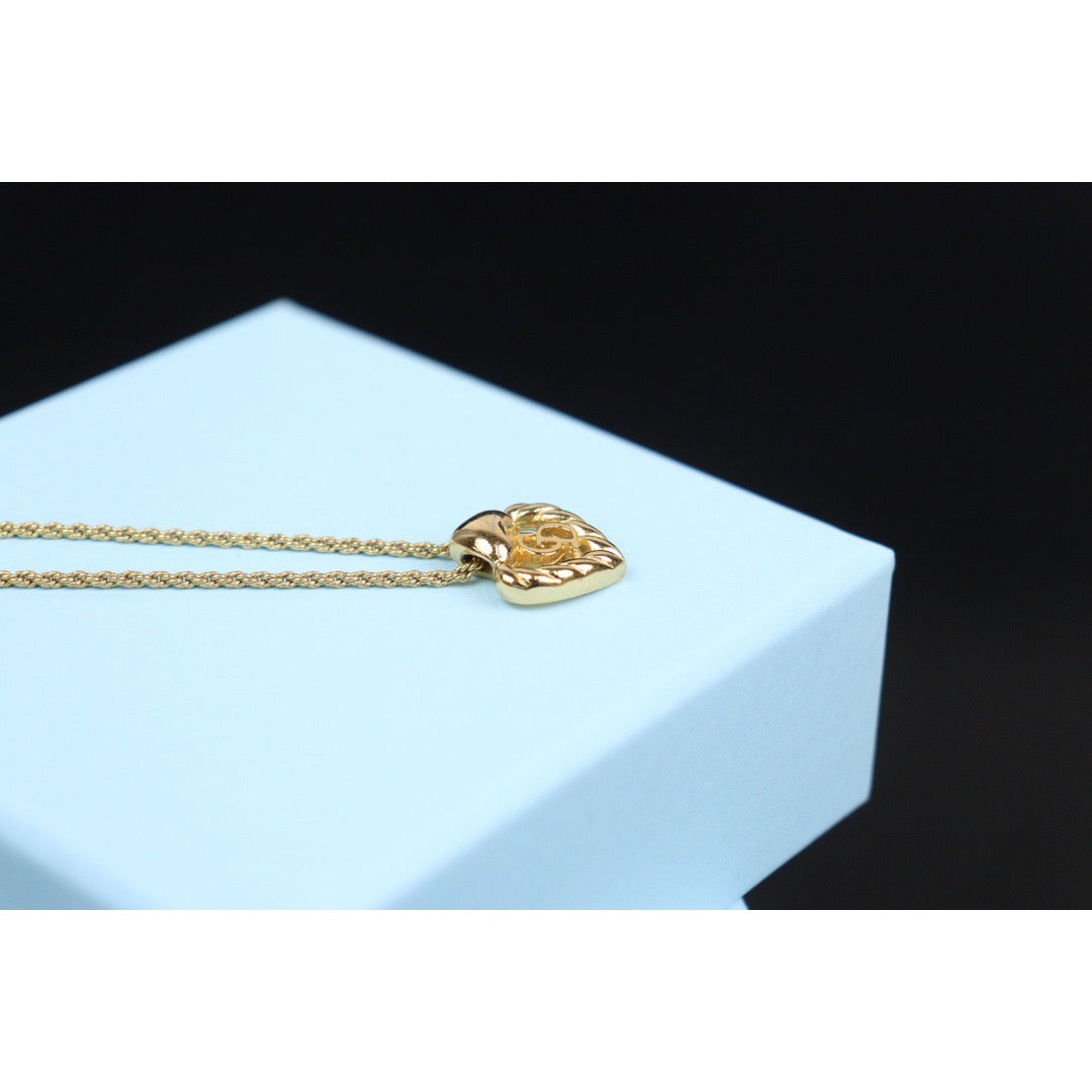 Rank A ｜ Dior CD Necklace Gold Plated ｜V24030765