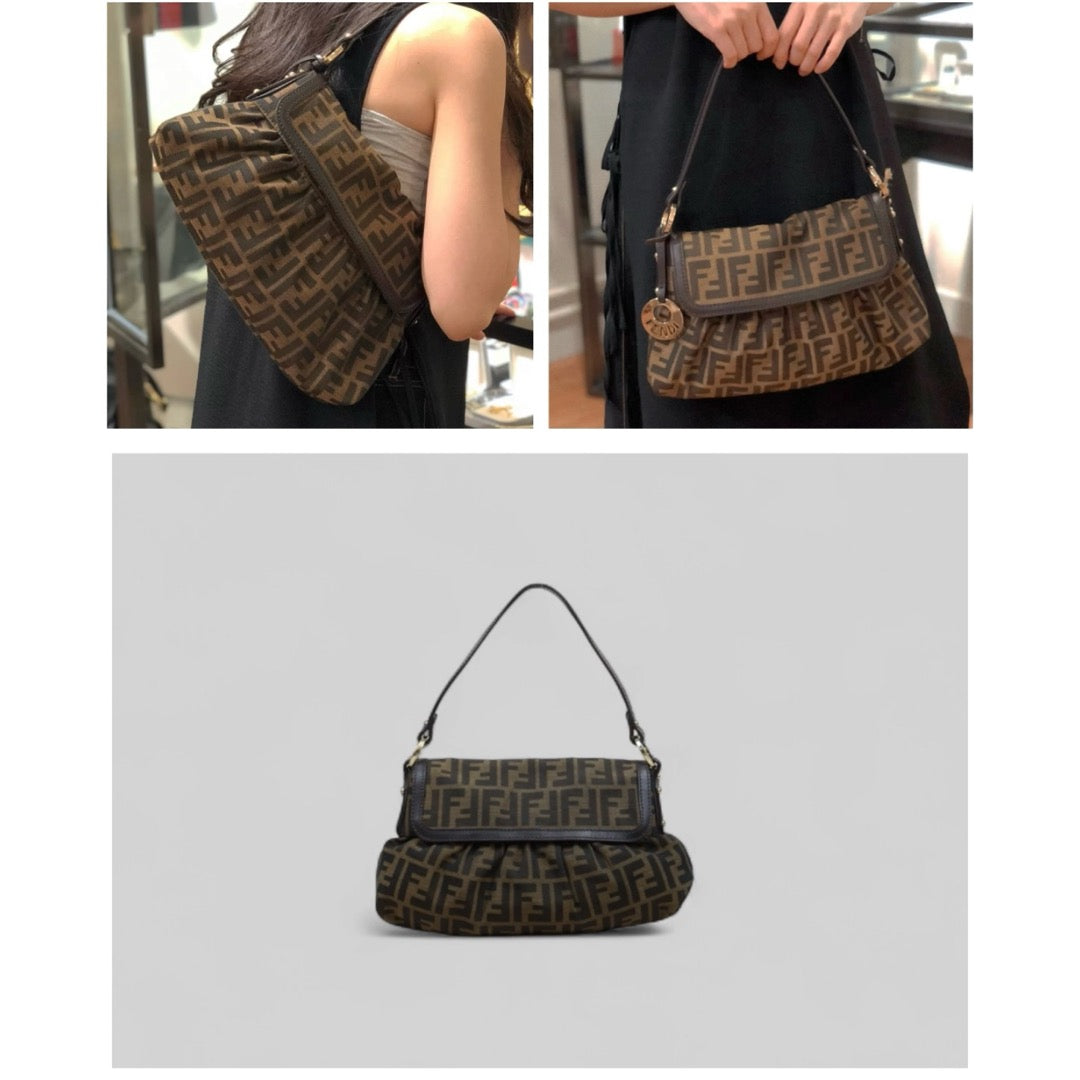 Very Good ( Rank A)｜ FENDI Zucca Mamma Hand Bag ｜25052103