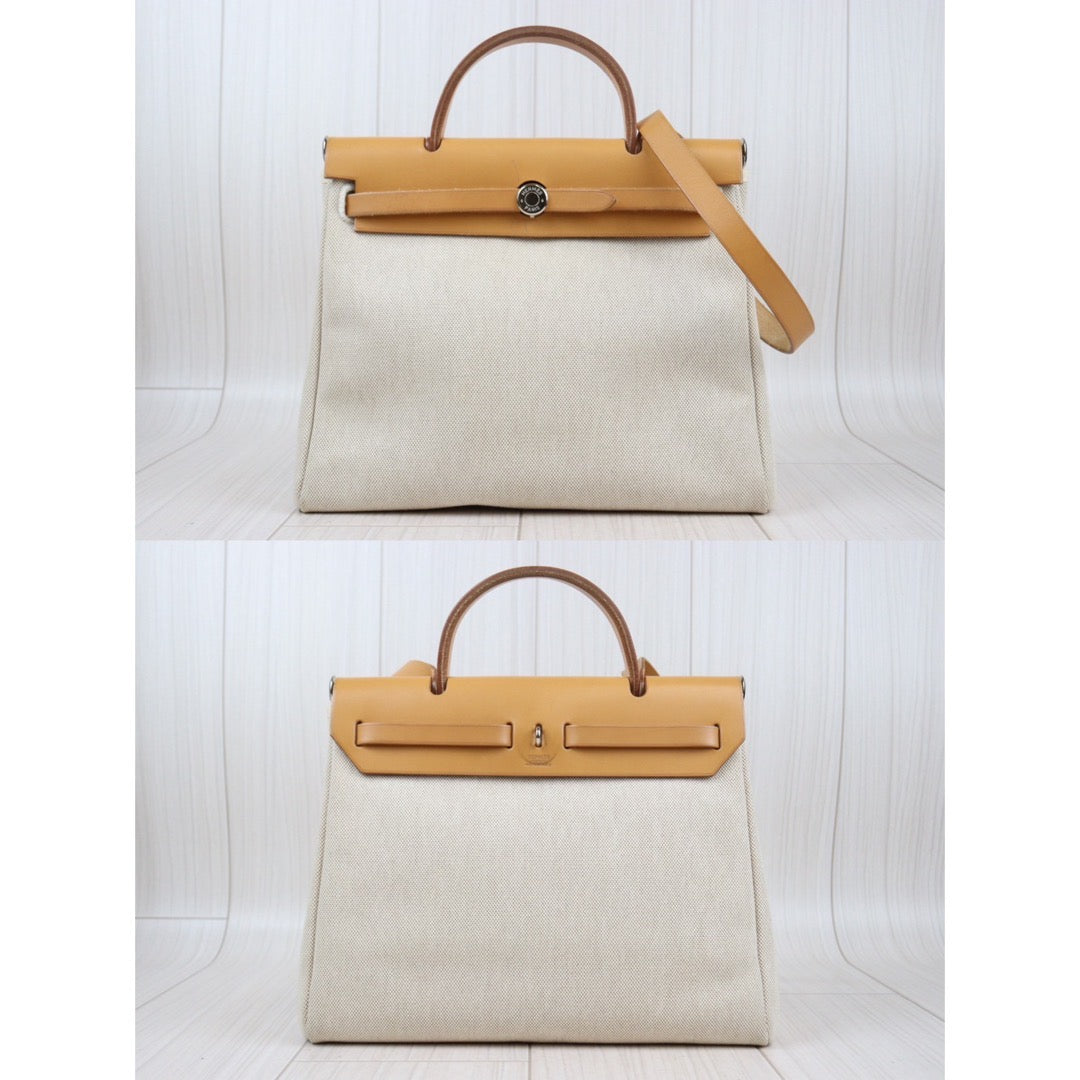 Rank A ｜ HERMES Herbag PM PM □G Shoulder Bag  Made In 2003Year｜24012923