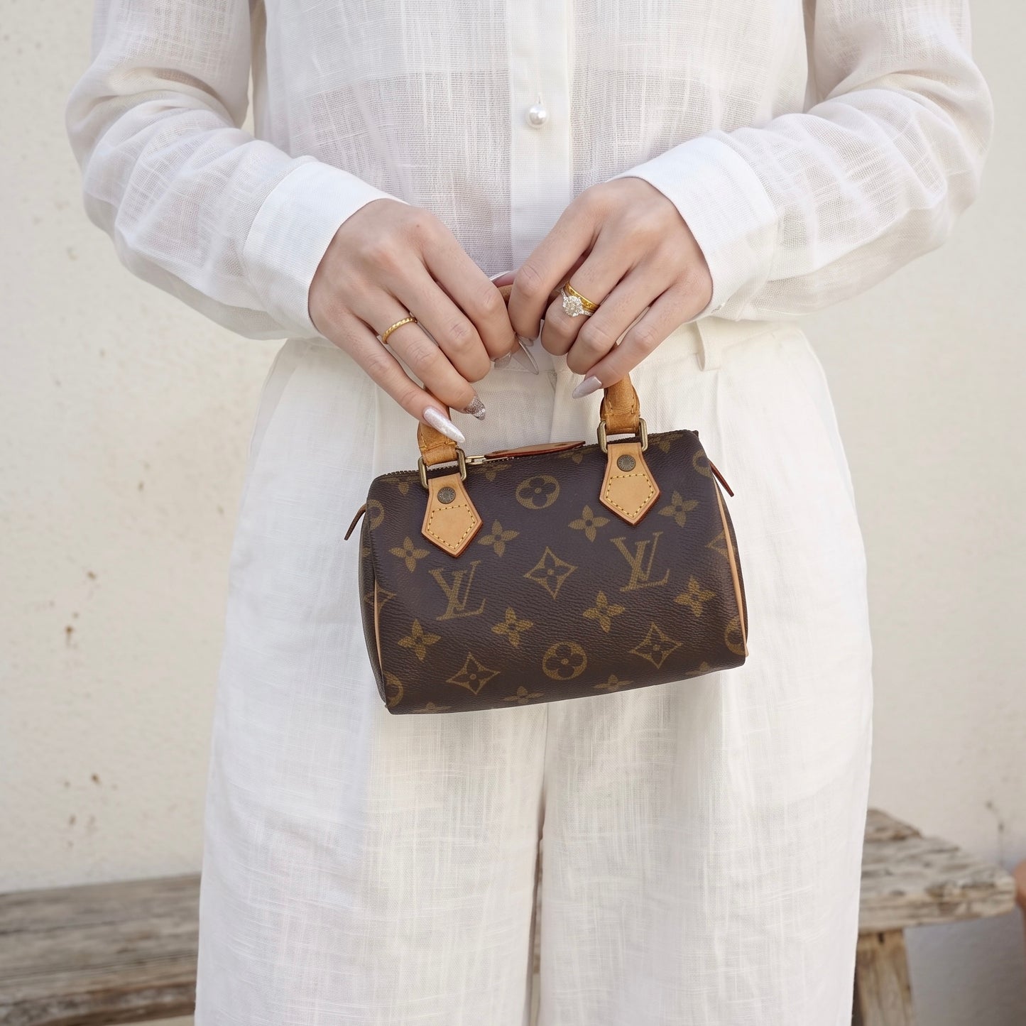 Include Entrupy Certificate of Authenticity｜Good ( Rank AB) ｜ Louis Vuitton Monogram Mini Speedy  Hand Bag With Shoulder Strap｜26090704