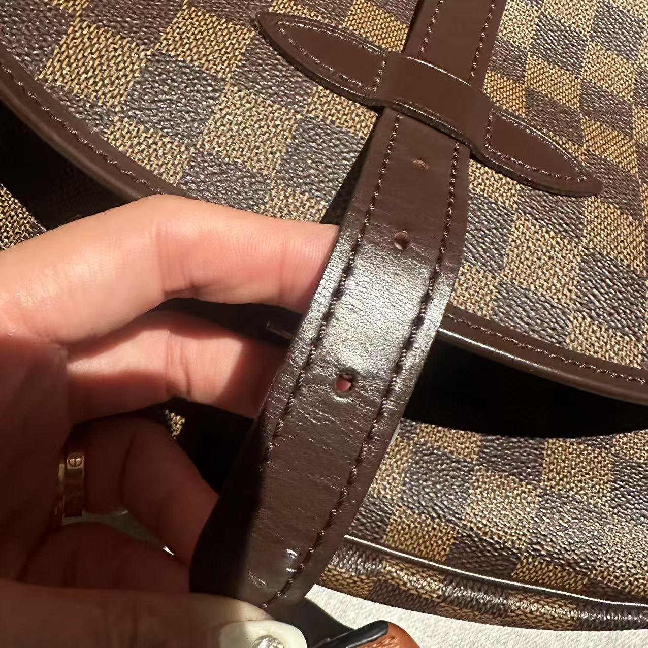 LV Damier Saumur MM Shoulder Bag