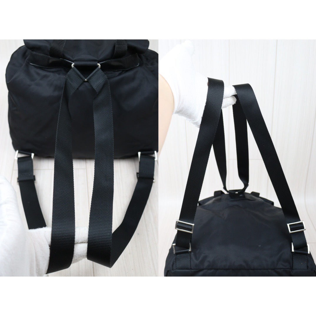 Rank AB｜Prada Nylon Backpack Medium Black｜V24051501