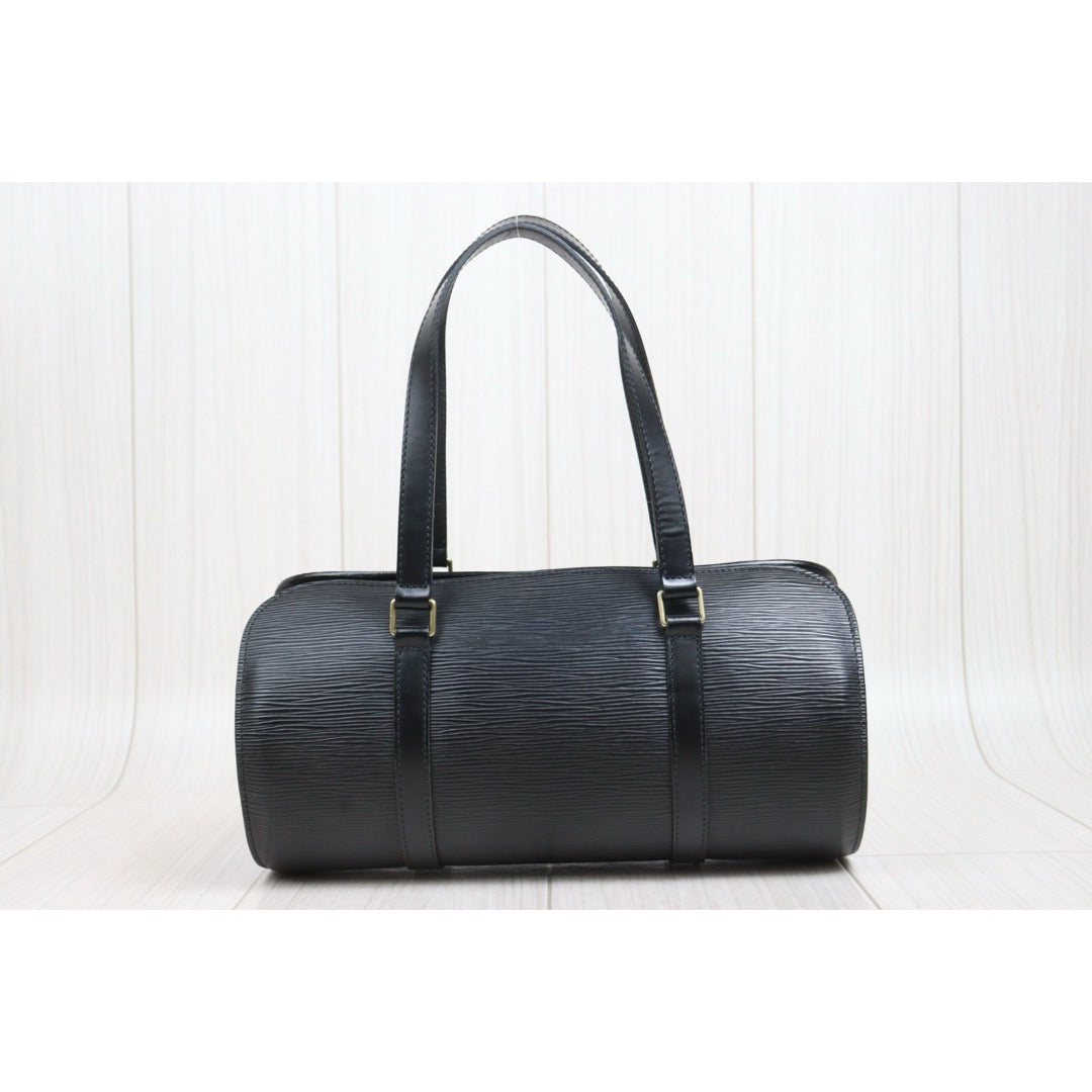 Include Entrupy Certificate of Authenticity｜Good ( Rank AB)｜ Louis Vuitton Epi Soufflot Handbag Black｜26042301